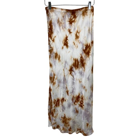 YFB Young Fabulous Broke Leyland Midi Skirt XS Tie Dye Slit Boho Thistle Cosmic - Picture 3 of 9